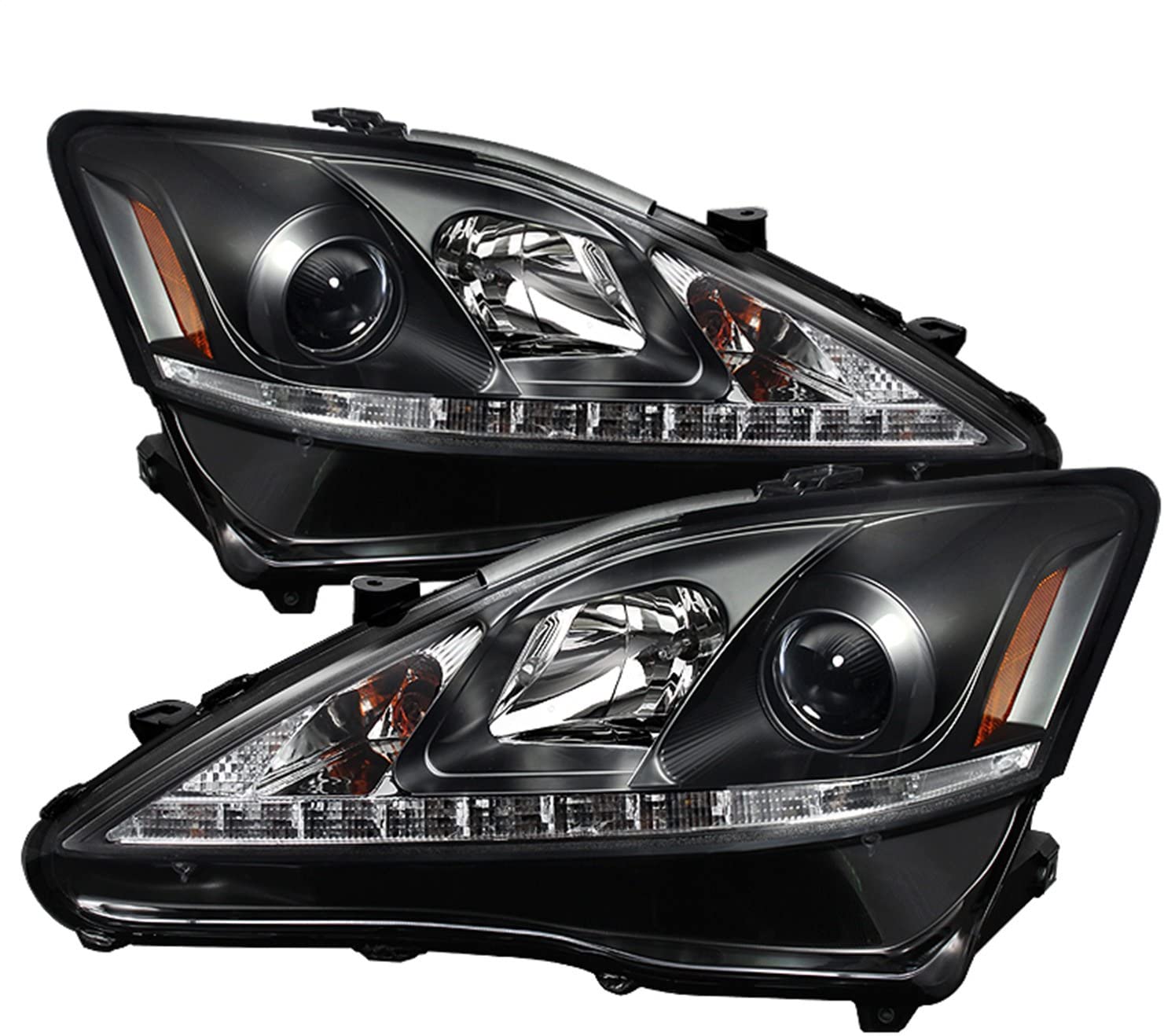 Spyder Auto 5080059 Projector Style Headlights Black/Clear