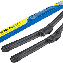 Windshield wiper blades, 26" + 19" Inch Bracketless Beam J U Hook Wiper Blades by YEAHMOL (set of 2)