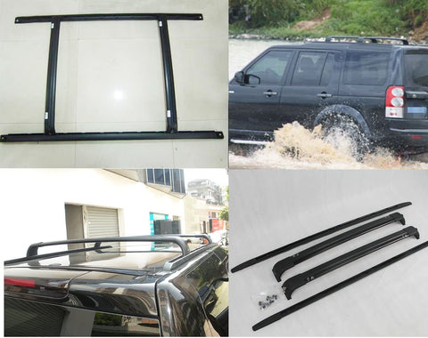 Kingcher 4 Pcs Roof Rack for Land Rover LR3 LR4 Discovery 3 2004-2016 Baggage Luggage Rail Cross Bar Crossbar
