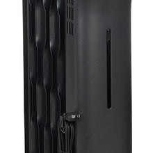 AmazonBasics Portable Radiator Heater with 7 Wavy Fins, Manual Control, Black, 1500W