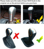 Moonlinks for BMW E90 Carbon Fiber Pattern Gear Shift Knob Cover Trim, Carbon Fiber Style ABS Gear Shift Head Cover Fit BMW Z4 X1 E90 E91(1 Piece)