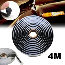 4M Black Butyl Rubber Glue Sealant Car Truck Headlight LED Audio Video Installation Tool Retrofit Reseal Strip Seal Waterproof Seal Noise Isolation