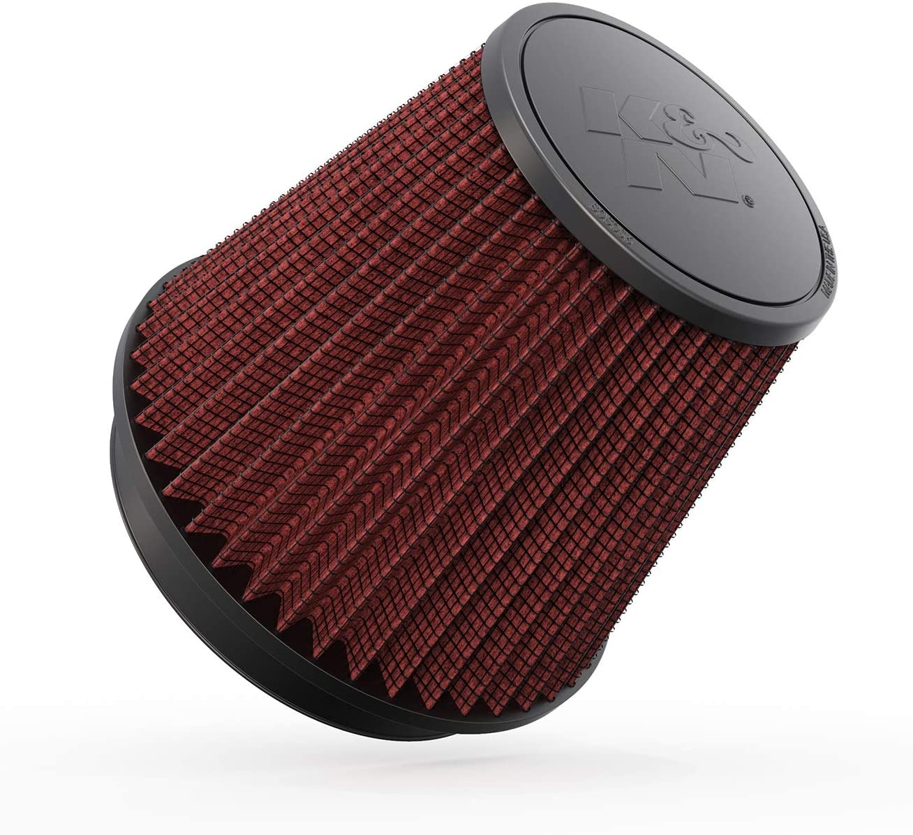 K&N Universal Clamp-On Air Filter: High Performance, Premium, Washable, Replacement Engine Filter: Flange Diameter: 6 In, Filter Height: 6.5 In, Flange Length: 1 In, Shape: Round Tapered, RF-1042