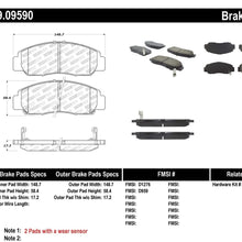 StopTech 309.09590 Street Performance Front Brake Pad