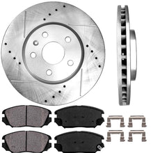 Callahan CDS02001 FRONT 321 mm D/S 5 Lug [2] Brake Rotors + [4] Ceramic Pads + Clips [fit Buick Chevrolet GMC Saab]