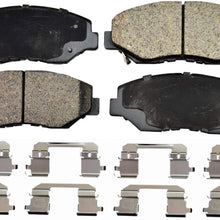 PT Auto Warehouse PT914 - Ceramic Disc Brake Pad Set - Front