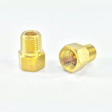 Brake Line Adapter for 5/16" Tube, (Female) Inverted Flare, 1/2-20 to (Male) 1/8" Pipe (Pack of 2)