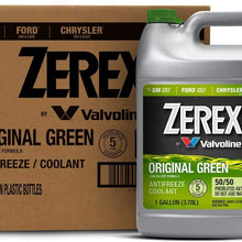 Zerex Original Green Antifreeze/Coolant, Ready to Use - 1gal (Case of 6) (ZXRU1-6PK)