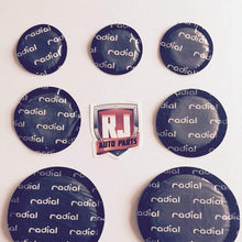 RJ Auto Parts Radial Round Tire Patches, 1000 Pieces, Various Sizes: 1 3/4", 2 1/4", 3 1/8"