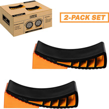 CARMTEK Camper Leveler Kit - Curved RV Levelers with Camper Wheel Chocks for Travel Trailers | Faster Camper Leveling Than RV Leveling Blocks (2 Pack)