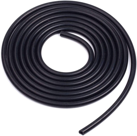 BLACKHORSE-RACING Universal Silicone Vacuum Hose Tube High Performance Pipe 10 Feet Length (1/8 inch / 3mm, Black)