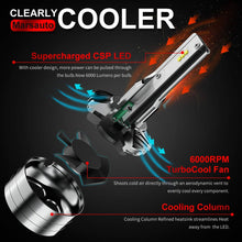Marsauto H7 LED Headlight Bulbs, M2 Series Super Bright Head/Fog Light Bulbs with Fans, Holder Adapter Ip67 Csp Chips 10000LM 6000K Xenon White