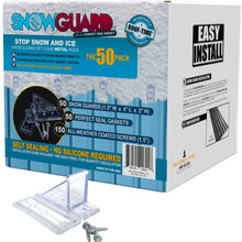 50 QTY Commercial Bulk Pack (Snow Guards, Perfect Seal Gaskets & Screws) - Stop Snow From Sliding Off Your Metal Roof Snow Guard Block Stops Breaks