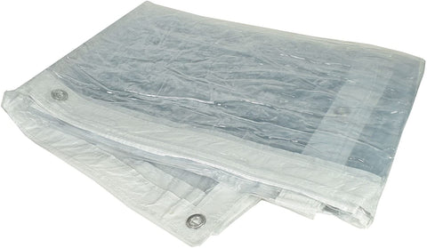 AB Tools-Toolzone Frosted PVC Tarpaulin Sheet Cover Rain/Waterproof 2m x 3m Market Stalls
