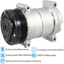 AUTEX AC Compressor & A/C Clutch Replacement CO 10541AC Replacement for Civic 2001 1.7L and Prelude 2.2L 1997 1998 1999 2000 2001# 38810P5M016 57878 77599 6512266 2004913AM