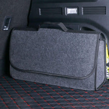 VOSAREA Trunk Car Storage Box Foldable Portable Trunk Organizer Bag Back-Up Case for Van Car Automobile (Grey)