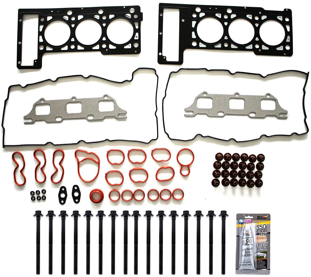 ECCPP Head Gasket Set with Bolts for 2001-2010 for Chrysler Sebring Concorde 2.7L Automotive Replacement Engine Head Gaskets Bolt