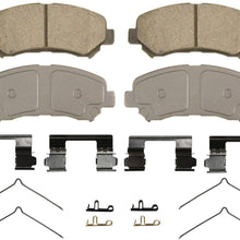 Wagner ThermoQuiet QC1338 Ceramic Disc Pad Set With Installation Hardware, Front