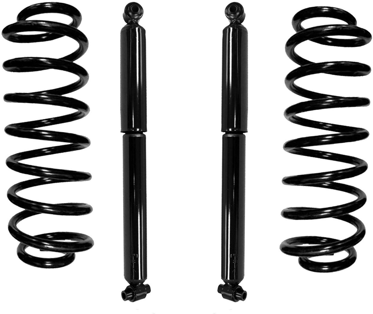 Elite 65240C Rear Coil Spring Replacing Air Spring Conersion Kit Including Shocks