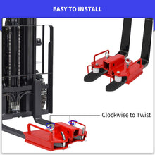 Maxiii Clamp On Forklift Hitch Receiver Dual Pallet Forks Trailer Towing Adapter 2" Insert Capacity 6500lbs Attachments