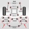 8 x Rear Lateral Arm PSB Polyurethane Bushings fits: Nissan X-Trail T30 01-06