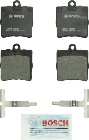 Bosch BP779 QuietCast Premium Semi-Metallic Disc Brake Pad Set For Select Chrysler Crossfire; Mercedes-Benz C200, C230, C240, C280, CL200, CL230, SLK230, SLK280, SLK300, SLK320; Rear