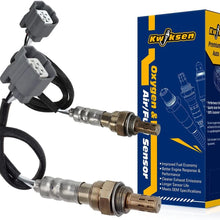 Kwiksen 2Pcs Heated Oxygen O2 Sensor 234-4621 234-4122 Upstream & Downstream Replacement for Honda Civic 1.7L D17A2 Engine Only 2001 2002 2003 Compatible with Acura EL Base - 1.7L 2001 2002 2003