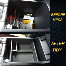 JKCOVER Center Console Organizer Tray Compatible with Toyota 4Runner 2010-2020 4Runner Accessories,Insert Armrest Box Secondary Storage ABS Black Materials