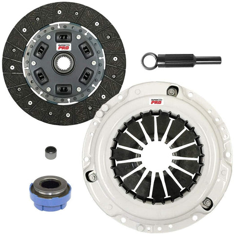 ClutchMaxPRO Heavy Duty Stage 2 Clutch Kit with Slave Cylinder Compatible with 95-11 Ford Ranger 2.3L, 98-01 Ranger 2.5L, 94-08 Ranger 3.0L, 95-10 Mazda B2300, 98-01 B2500, 94-08 B3000