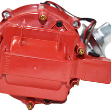 A-Team Performance Complete HEI Distributor 65K Coil 7500 RPM Compatible With Chevrolet Chevy GM GMC Truck Late Model Inline 6 Cylinder 230 250 292 One Wire Installation Red Cap