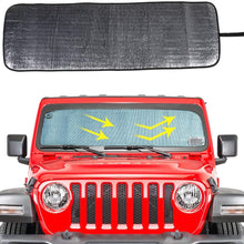 Windshield Sunshade Sun Shade Heat Shield Sun Visor Mat for 2018 2019 Jeep Wrangler Rubicon Sahara JL 2 Door & 4 Door …