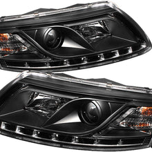 Spyder Auto PRO-YD-ADA605-DRL-BK Audi A6 Black DRL LED Crystal Headlight