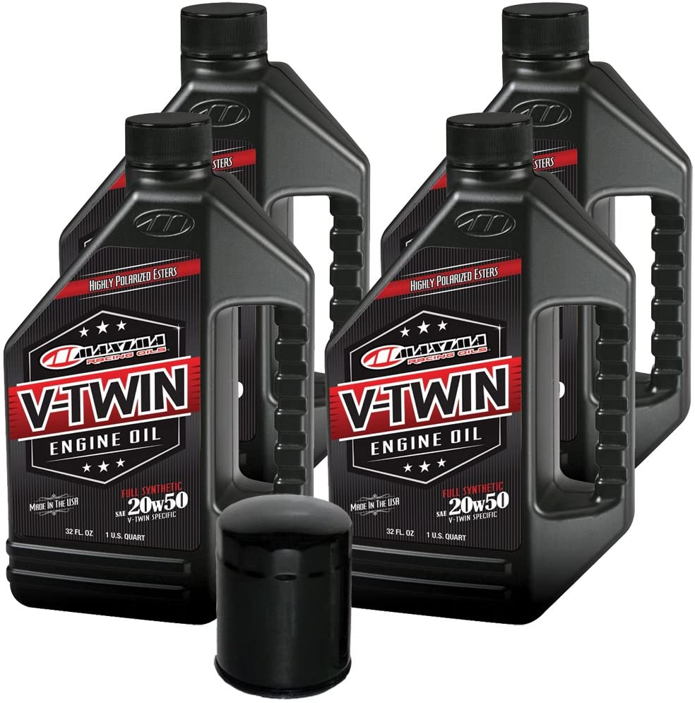 MaximaHiflofiltro VTEOCK10 Full Synthetic Engine Oil Change Kit for Harley Davidson Sportster V-Twin