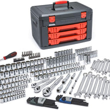 GEARWRENCH 219 Pc. Mechanics Tool Set in 3 Drawer Storage Box - 80940