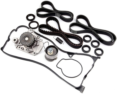 ANPART Timing Belt Kit Fit For 2001-2005 Honda Civic Timing Belt Water Pump Tensioner Gasket Set