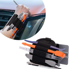 FOSHIO Car Vinyl Wrap Magnetic Wristband Tools Kit Include Adjustable Strap Wrist Band Belt Organizer, Soft Micro Stick Squeegee, Magnet Edged Fold Squeegee, Safety Cutter & Retractable Utility Knife