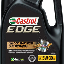 Castrol 03084C Edge 5W-30 Advanced Full Synthetic Motor Oil, 5 Quart