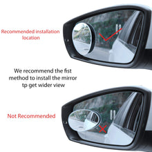 LivTee Blind Spot Mirror, Oval HD Glass Frameless Convex RearView Mirror with wide angle Adjustable Stick for Cars SUV and Trucks, Pack of 2