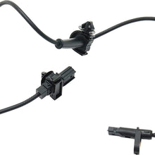 Front ABS Speed Sensor Compatible with 2012-2013 Honda Civic 2 Male Terminals, Blade-Type, Driver Side