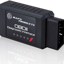 Bafx Products - Wireless Bluetooth OBD2 / OBDII Diagnostic Car Scanner & Reader Tool for Android Devices - Read/Clear Your Check Engine Light & Much More