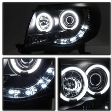 Spyder 5030283 Toyota Tacoma 05-11 Projector Headlights - CCFL Halo - LED (Replaceable LEDs) - Black - High H1 (Included) - Low H1 (Included)
