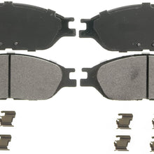 Wagner QuickStop ZX803 Semi-Metallic Disc Pad Set Includes Pad Installation Hardware, Front