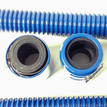 Pirate Mfg 48" Blue Stainless Flexible Radiator & Heater Hose Kit W/Blue End Caps