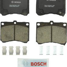 Bosch BC473 QuietCast Premium Ceramic Disc Brake Pad Set For Ford: 1991-2003 Escort; Mazda: 1992-1996 MX-3, 1990-1998 Protege; Mercury: 1991-1999 Tracer; Front