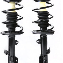 Riseking Pair Front Complete Suspension Gas Shock Absorber Strut & Springs Assembly Kit Compatible with 09-13 Corolla & 11-13 Matrix RKS0461+S0462