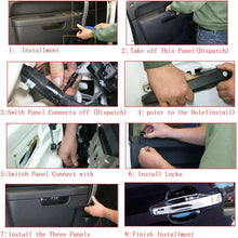 Exterior Chrome Door Handle Front Driver Passenger Side， Replacement for 2007-2013 Chevy Silverado Suburban Tahoe Avalanche, GMC Sierra Yukon, Cadillac Escalade | Replaces# 80546，80545