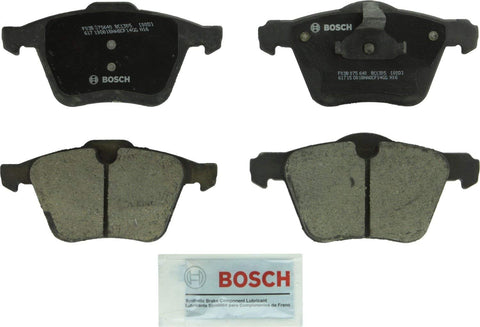 Bosch BC1305 QuietCast Premium Ceramic Disc Brake Pad Set For Select Volvo S60, S60 Cross Country, S80, V60, V60 Cross Country, V70, XC70; Front