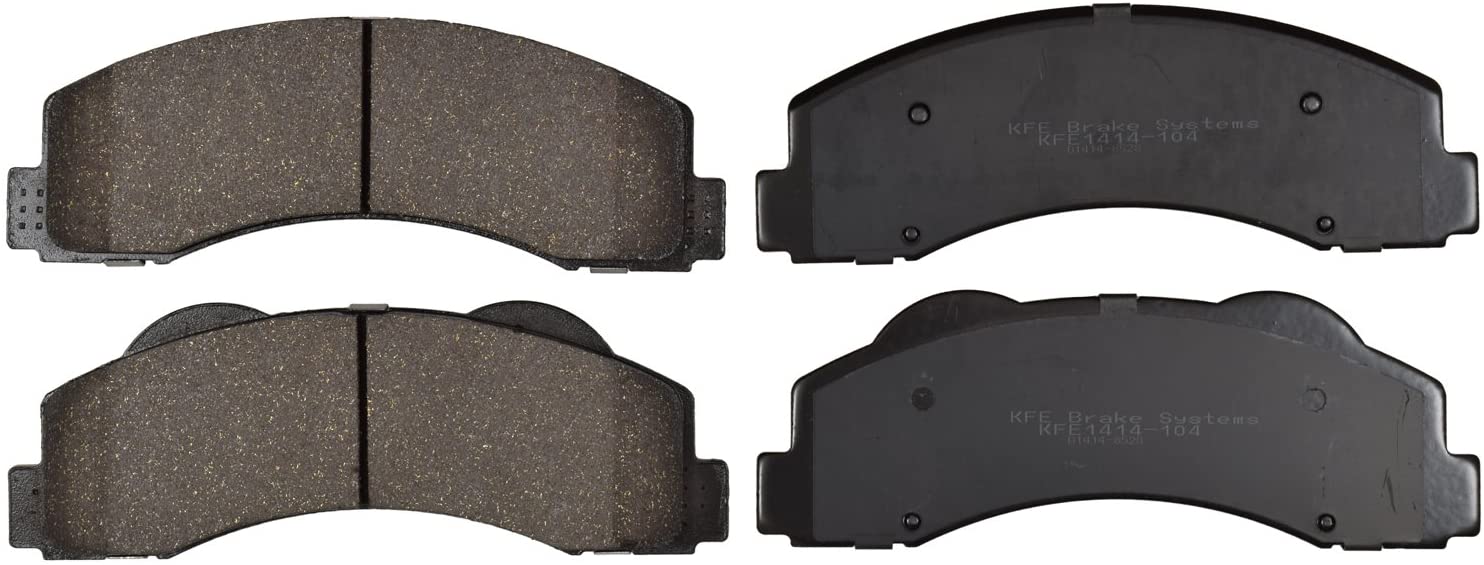 KFE KFE1414-104 Ultra Quiet Advanced Premium Ceramic Brake Pad Front Set for: Ford F-150 F150 Expedition Navigator