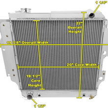 Champion Cooling, 3 Row All Aluminum Radiator for Jeep Wrangler YJ, CC2101