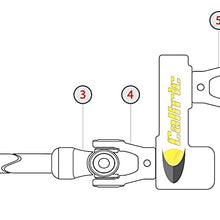 Caltric Front Drive Shaft Yoke W/U-Joint Compatible with Yamaha Wolverine 350 4X4 Yfm350 1995-1999